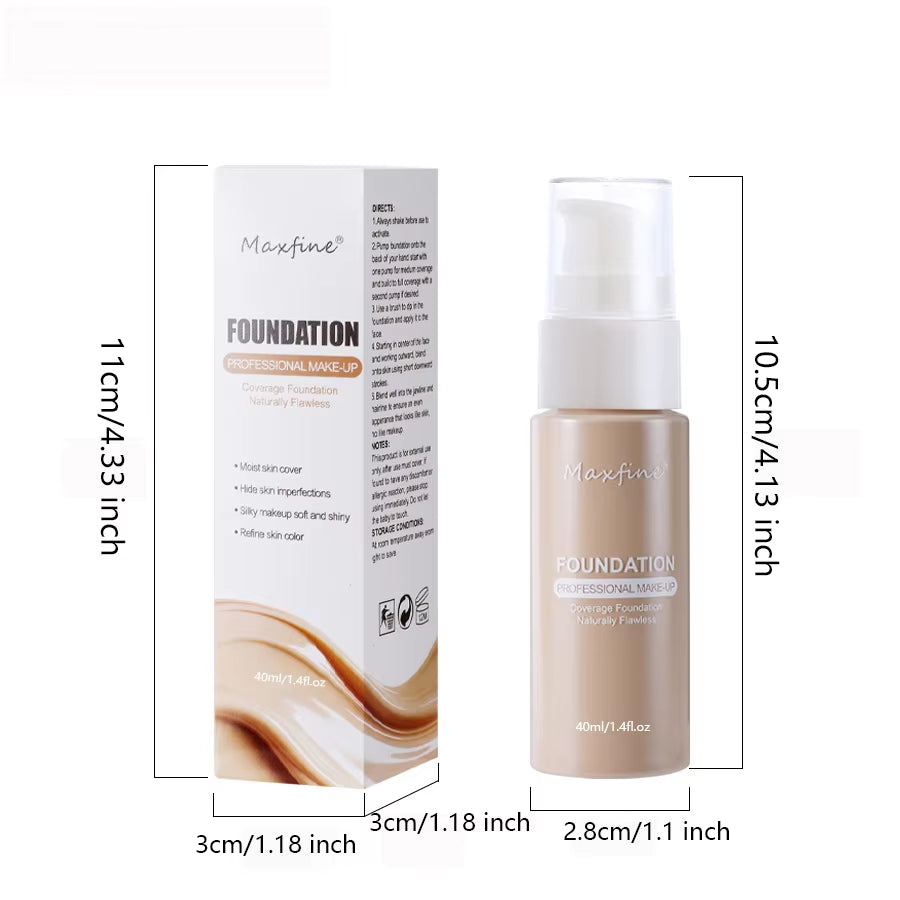 Liquid Foundation Effective Concealer Waterproof Sweat-Resistant Makeup Professional Cosmetics