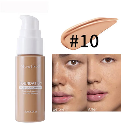 Liquid Foundation Effective Concealer Waterproof Sweat-Resistant Makeup Professional Cosmetics