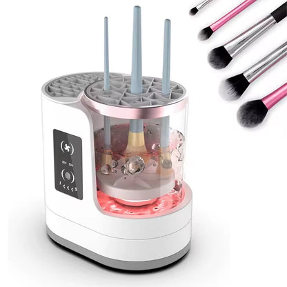 Makeup Brush Cleaner Electric Automatic Makeup Brush Cleanser Portable 3 in 1 Cosmetic Cleaner Electric Automatic Makeup Machine