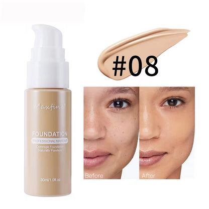 Liquid Foundation Effective Concealer Waterproof Sweat-Resistant Makeup Professional Cosmetics