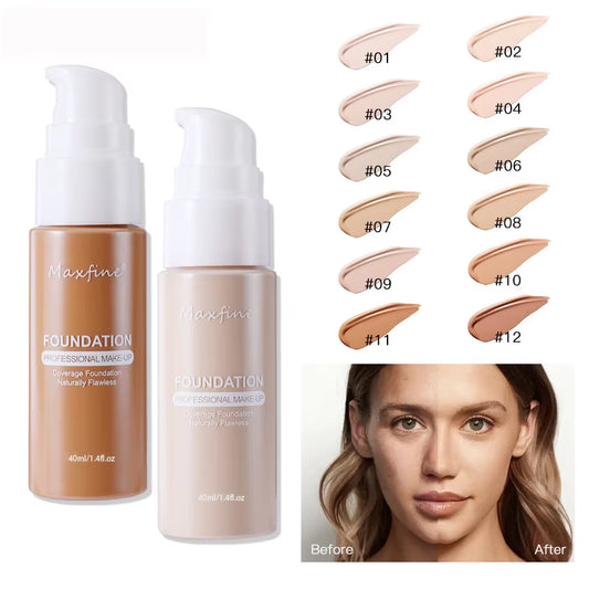 Liquid Foundation Effective Concealer Waterproof Sweat-Resistant Makeup Professional Cosmetics