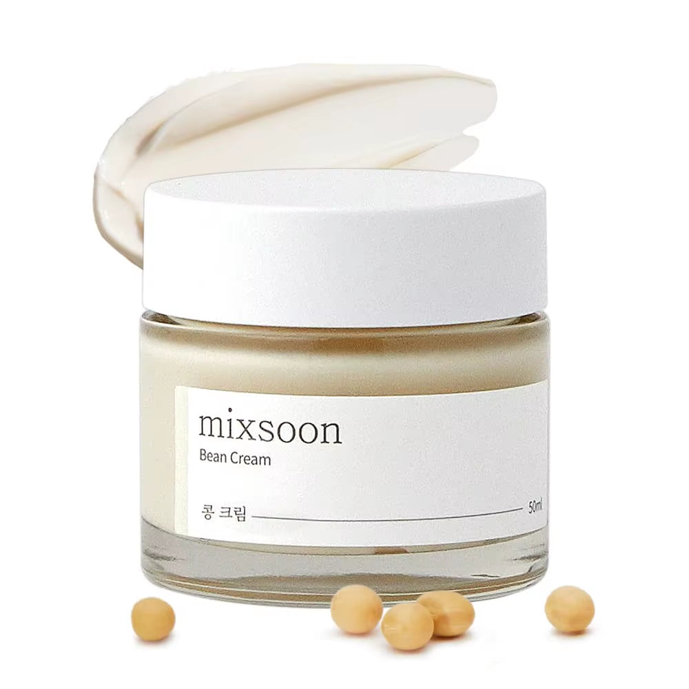 Mixsoon Bean Cream Vegansnail, Long-Lasting Soothing Hydration Cream for Face, Korean Skin Care 1.69 Fl.Oz 50Ml