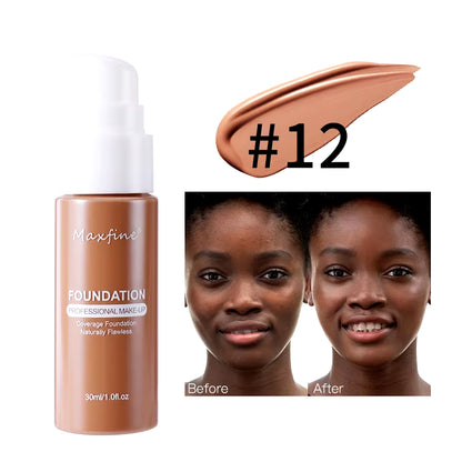 Liquid Foundation Effective Concealer Waterproof Sweat-Resistant Makeup Professional Cosmetics