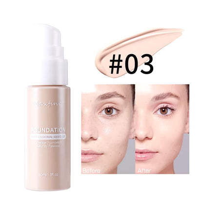 Liquid Foundation Effective Concealer Waterproof Sweat-Resistant Makeup Professional Cosmetics