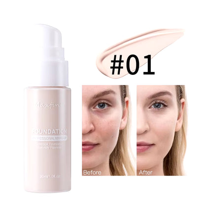 Liquid Foundation Effective Concealer Waterproof Sweat-Resistant Makeup Professional Cosmetics