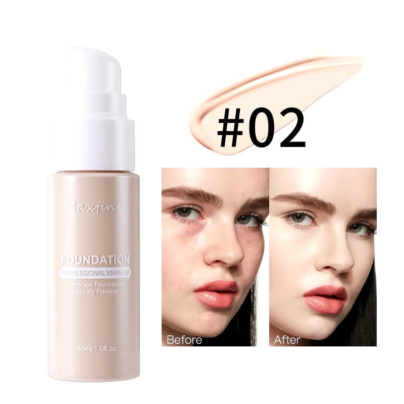 Liquid Foundation Effective Concealer Waterproof Sweat-Resistant Makeup Professional Cosmetics