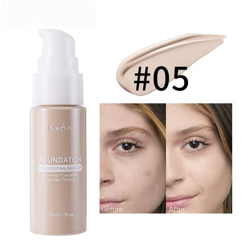 Liquid Foundation Effective Concealer Waterproof Sweat-Resistant Makeup Professional Cosmetics